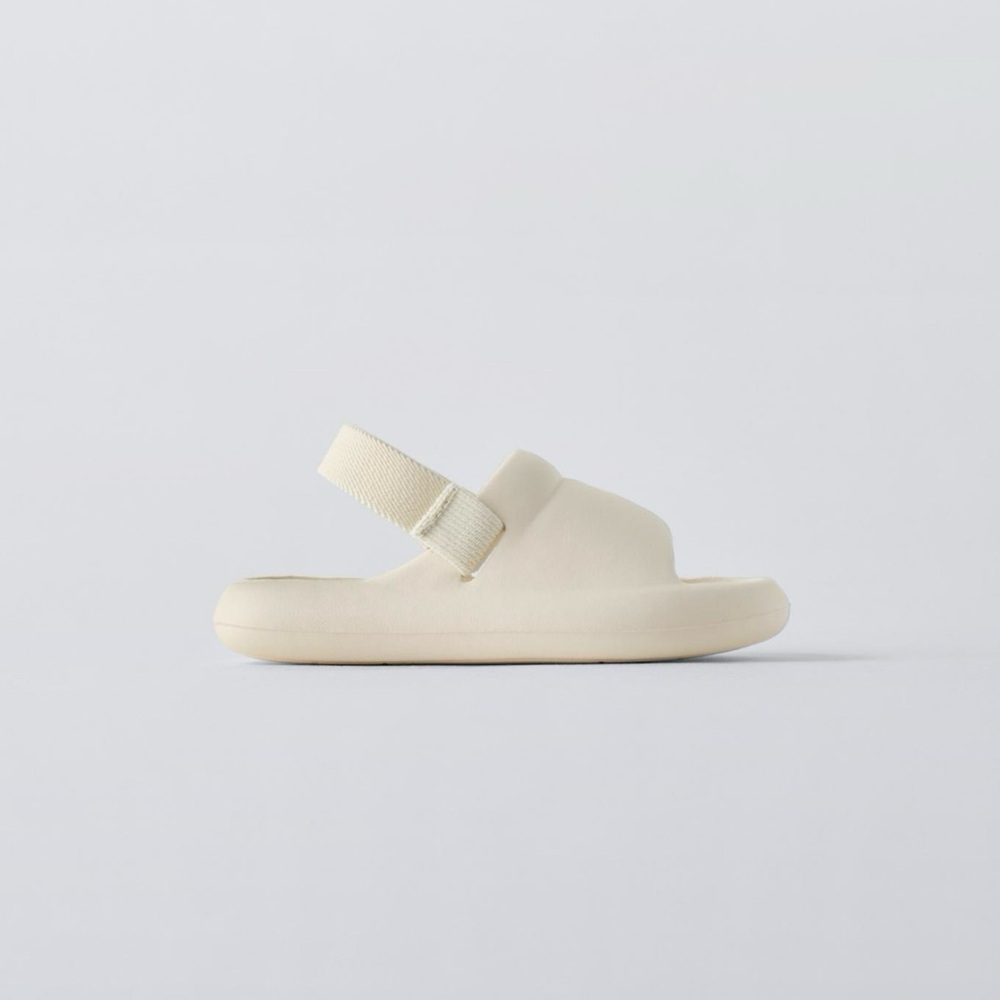 ZARA RUBBER SLINGBACK SANDALS
